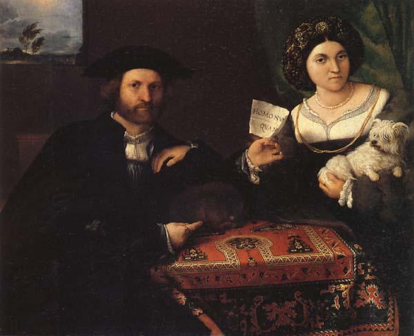 Lorenzo Lotto Husband and Wife oil painting image